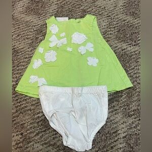 First Impressions 0-3 Month Green Matching Set